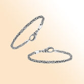 Sterling silver 3.5mm wheat chain bracelet – handcrafted Bali jewelry